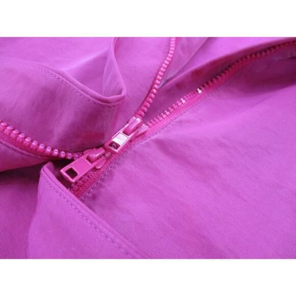 Eileen Fisher Vest Womens Petite Medium Pink Funnel Collar Two-Way Zip Pockets - Picture 9 of 16